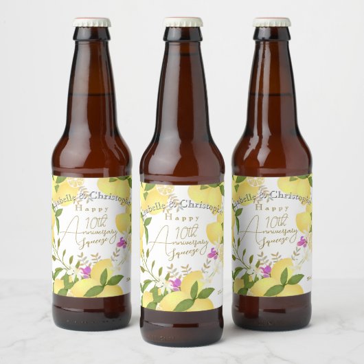 Lemon Squeeze  Bier Etiket (Flessen)
