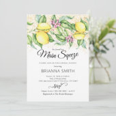 Lemon Squeeze Glitter Bridal Shower Kaart (Staand voorkant)