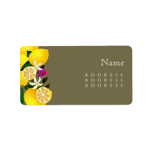 Lemon Squeeze Jubileum Naam Etiket (Voorkant)