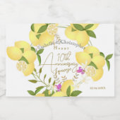 Lemon Squeeze  Likeurfles Etiket (Enkel label)