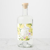 Lemon Squeeze Likeurfles Etiket (Voorkant)