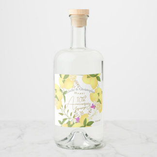 Lemon Squeeze  Likeurfles Etiket