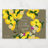 Lemon Squeeze Likeurfles Etiket (Enkel label)