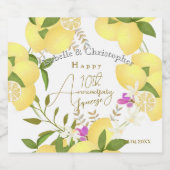 Lemon Squeeze Sparkling Wijnetiket (Enkel label)