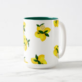Lemon Squeeze Tweekleurige Koffiemok (Voorkant rechts)