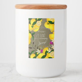 Lemon Squeeze  Voedselcontainer Etiket