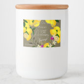 Lemon Squeeze Voedselcontainer Etiket (Voorkant)