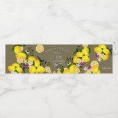 Lemon Squeeze  Waterfles Etiket (Enkel label)