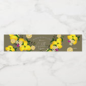 Lemon Squeeze  Waterfles Etiket (Enkel label)