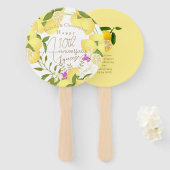 Lemon Squeeze White Handwaaier (Voorkant en achterkant)