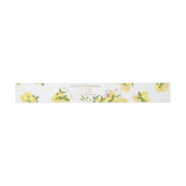 Lemon Squeeze White Invitation Belly Band Uitnodigingen Wikkel (Vlak)