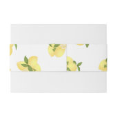 Lemon Squeeze White Invitation Belly Band Uitnodigingen Wikkel (Achterkant Voorbeeld)