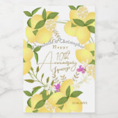 Lemon Squeeze Wijn Etiket (Enkel label)