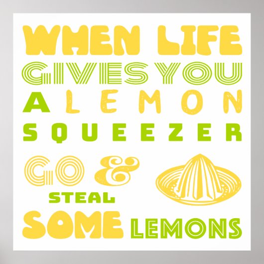 Lemon Squeezer Poster (Voorkant)