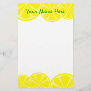 Lemon Stationery Briefpapier