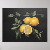 Lemon stille levensplak - kunst poster (Voorkant)