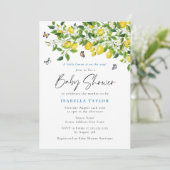 Lemon Summer Baby shower Kaart (Staand voorkant)