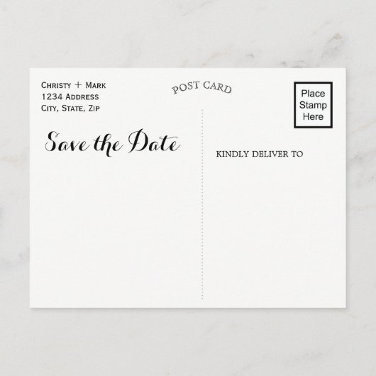 Lemon Summer | Carte de sauvegarde de la date (Dos)