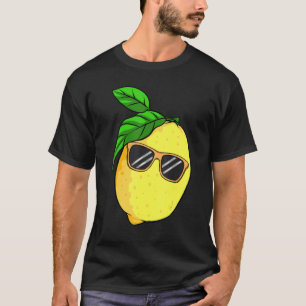 Lemon Sunbril Summer Citrus Fruitvrouwen Man Chi T-shirt