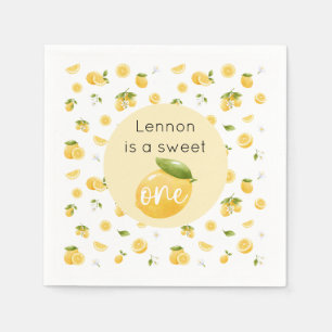 Lemon Sweet One 1e verjaardagsfeestje Servet