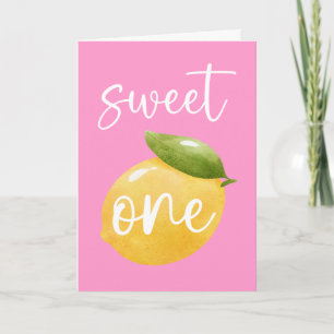 Lemon Sweet One Heureuse carte d'anniversaire
