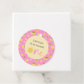 Lemon Sweet One Verjaardag Bedankjes Labels (In situ)