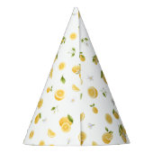 Lemon Sweet One Verjaardag Feesthoedjes (Achterkant)