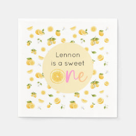 Lemon Sweet One verjaardagsfeestje Servet