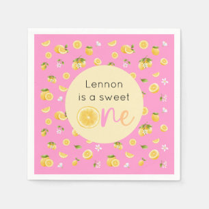 Lemon Sweet One verjaardagsfeestje Servet