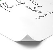 Lemon tak Bedankt voor uw komst Poster (Hoek)