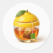 Lemon Tea Glass Sticker (Devant)