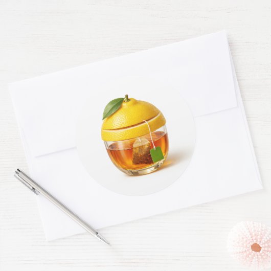 Lemon Tea Glass Sticker (Enveloppe)