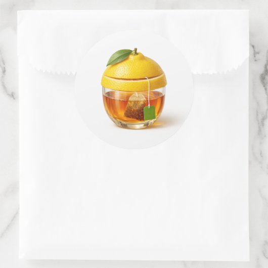 Lemon Tea Glass Sticker (Sac)