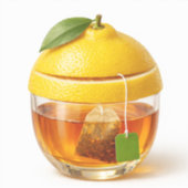 Lemon Tea Illustration Vinyl Sticker (Recto)