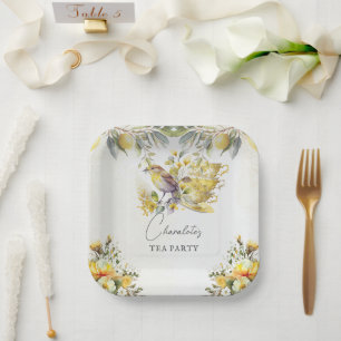 Lemon Tea Party Alle gelegenheden  Papieren Bordje