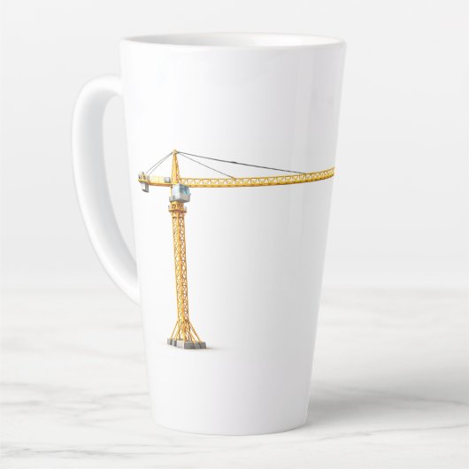 Lemon Tea Under Construction – 17oz Latte Mug (Angle gauche)