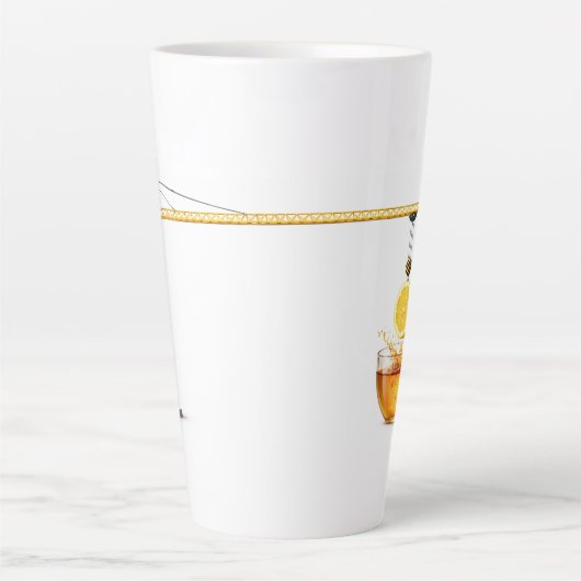 Lemon Tea Under Construction – 17oz Latte Mug (Devant)