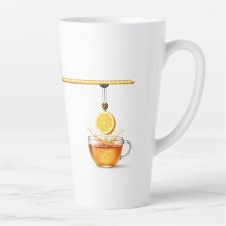 Lemon Tea Under Construction – 17oz Latte Mug Latte Mok