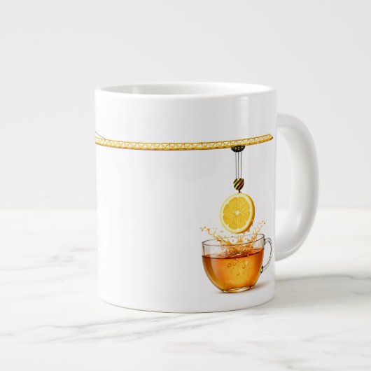 Lemon Tea Under Construction – Jumbo Mug for True  (Devant droit)