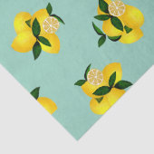 Lemon Teal Tissuepapier (Detail)