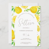Lemon Thème de la douche nuptiale Invitation en es (Devant)