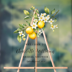 Lemon Theme Vrijgezellenfeest Welkom Acryl Bord