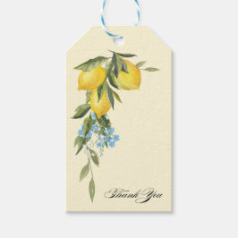 Lemon Themed Bridal Shower Favor Gift Tag Cadeaulabel