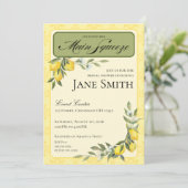 Lemon Themed Bridal Shower Invitation (Debout devant)