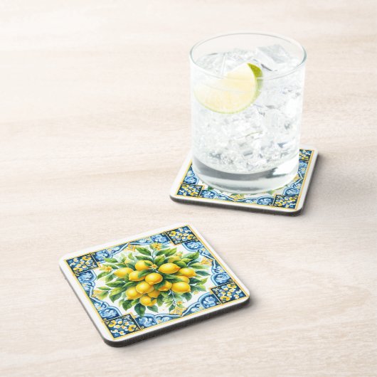 Lemon Tile Kunststof Onderzetter Set (Rechterzijde)