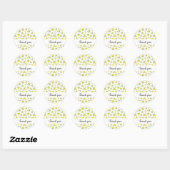 Lemon Tree Baby shower Dank u Ronde Sticker (Vel)