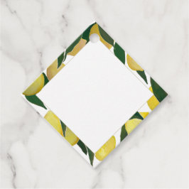 Lemon Tree Border Favour Tag Bedankjes Labels