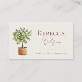 Lemon Tree Business Card Nutrional Therapist Visitekaartje