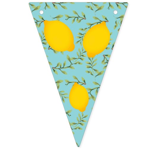 Lemon Tree en Chevron Bunting Flag Vlaggetjes (Eerste vlag)
