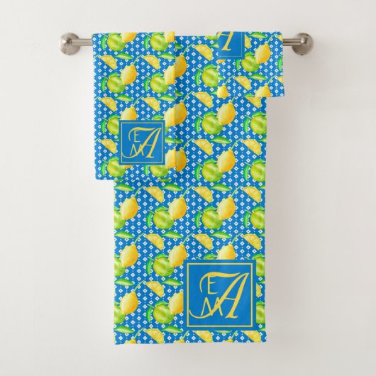 Lemon Tree Ocean Blue MONOGRAM (En situation)
